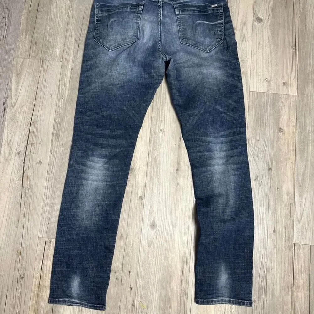 Flying-monkey Men's Blue and Navy Jeans